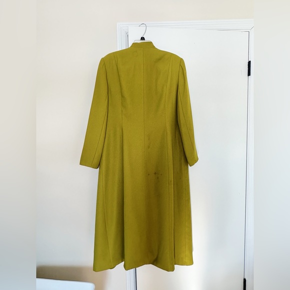 Symphony Olive Green Long Coat - Picture 2 of 3